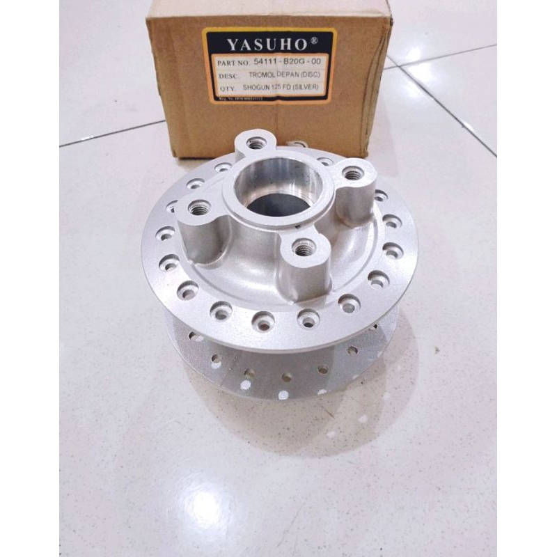 tromol teromol depan ARASHI 125 SHOGUN 125 R FD SP SILVER TEBAL KUALITAS SUPER