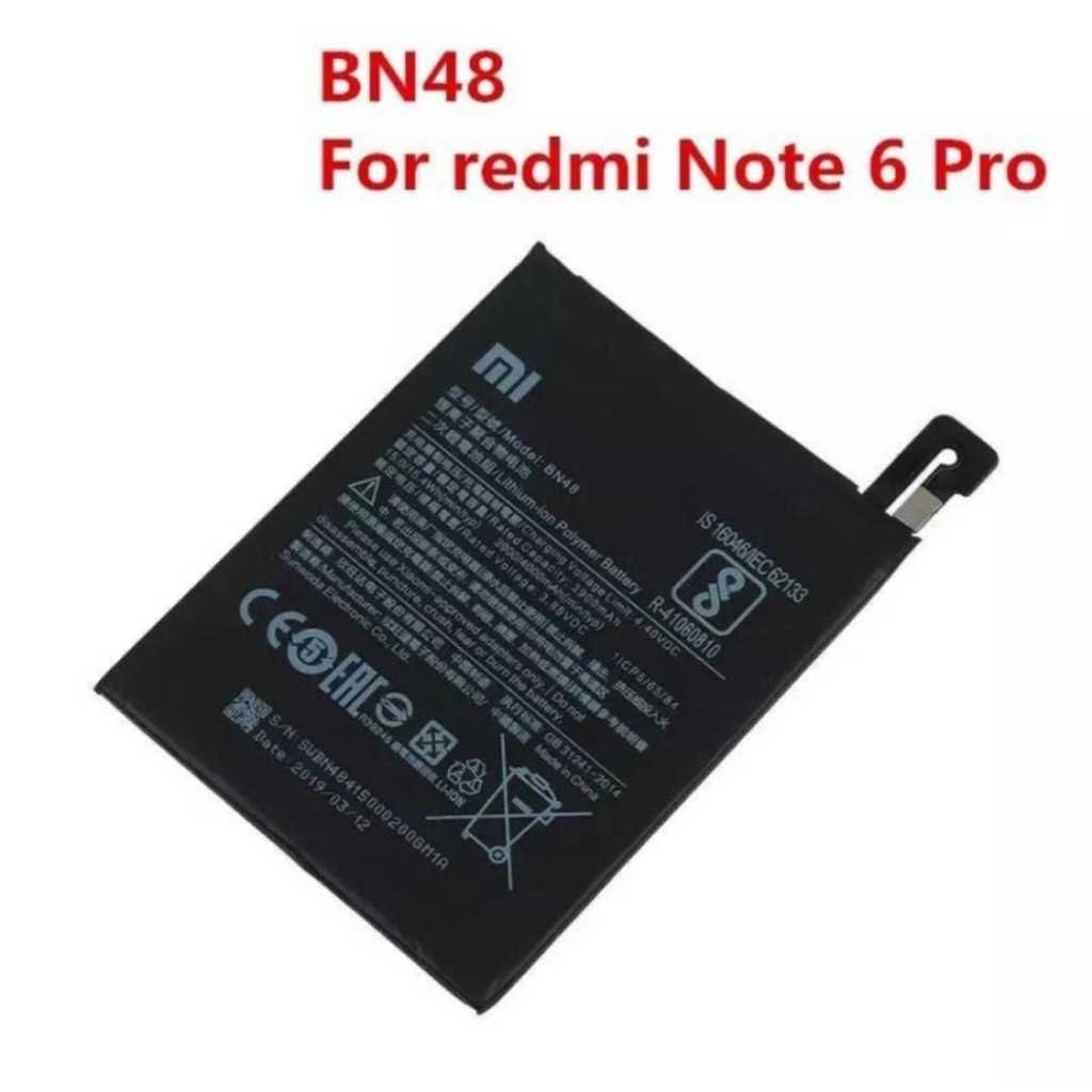 Baterai batre BN-48 batu batrai Battery Xiaomi Redmi Note 6 pro BN48