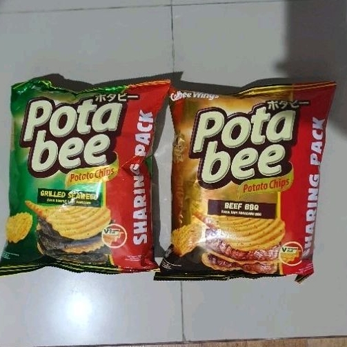 

Potabee potato chips Sharing Pack snack makanan ringan SEAWEED / BEEF BBQ 120gr