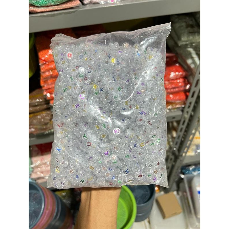 1Pon Manik Manik Huruf Alfabet (-+450gr)