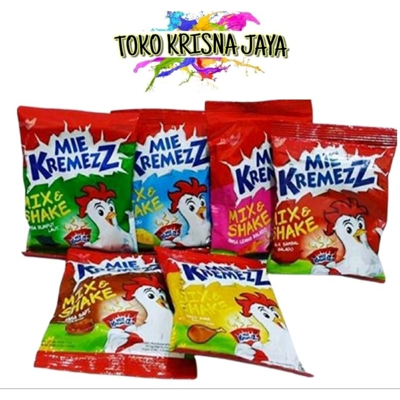 

MIE KREMEZZ MIX & SHAKE NETTO 10 PCS X 18 GR Makanan Ayam