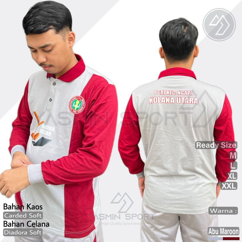 WAJIB KONFIRMASI SEBELUM CO Costum Seragam Olahraga Sablon / Baju olahraga 1 set Pria wanita / 1 Ste
