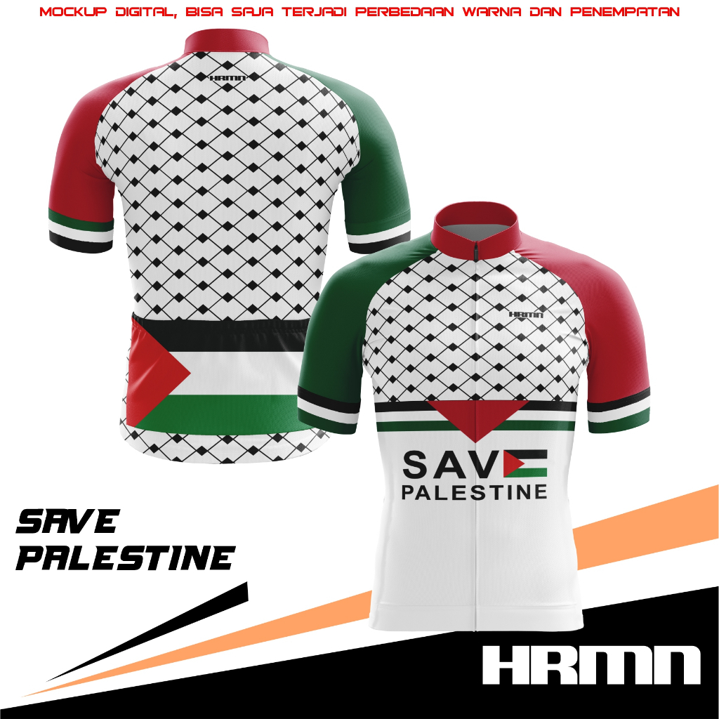 Jersey Road Bike / Jersey Roadbike - HRMN Save Palestine