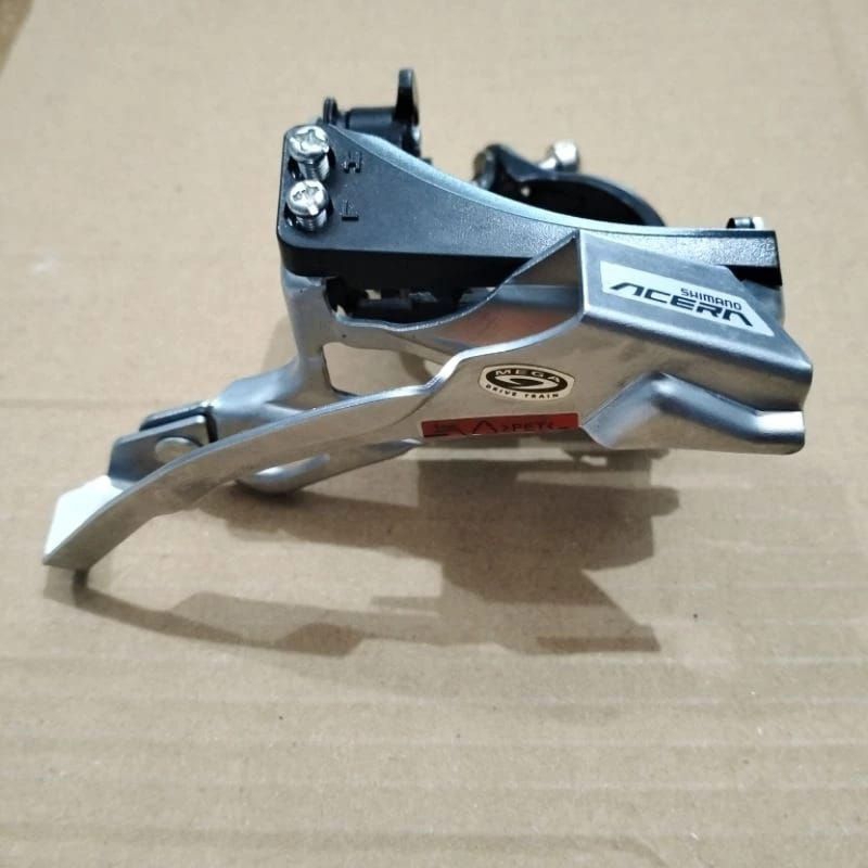 FD Shimano acera M390 3x8/9speed TSDP 44/48t tarikan atas bawah