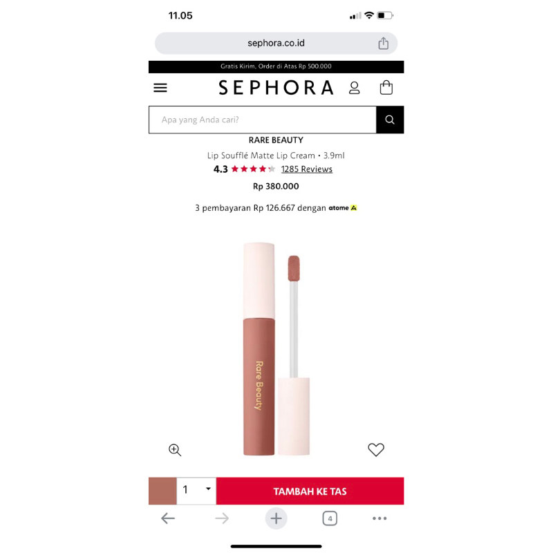 Lipstick Rare Beauty