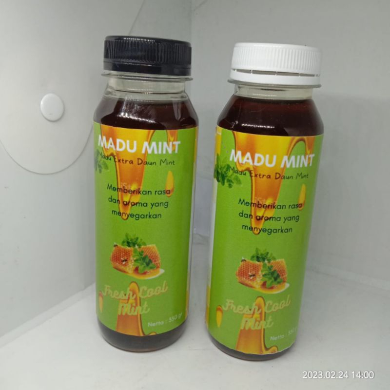 

Madu Mint 350 gr Madu Herbal Extra Daun Mint Rasa fresh Cool Mint