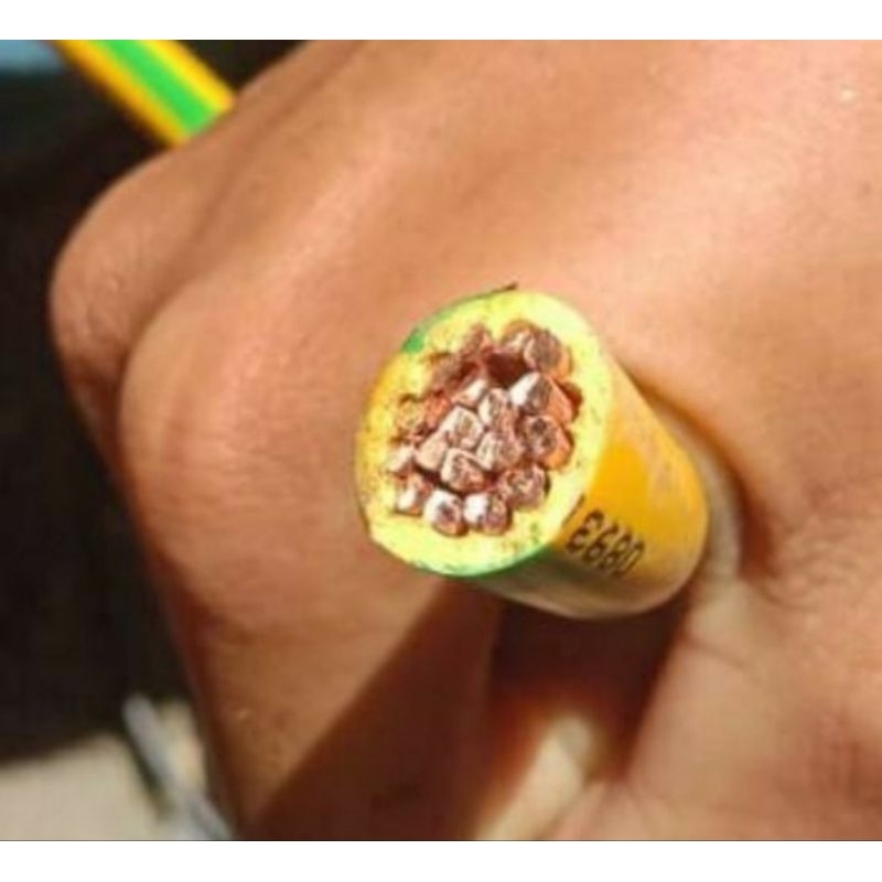Kabel Grounding Tunggal NYA 50mm Supreme Kuning Hijau