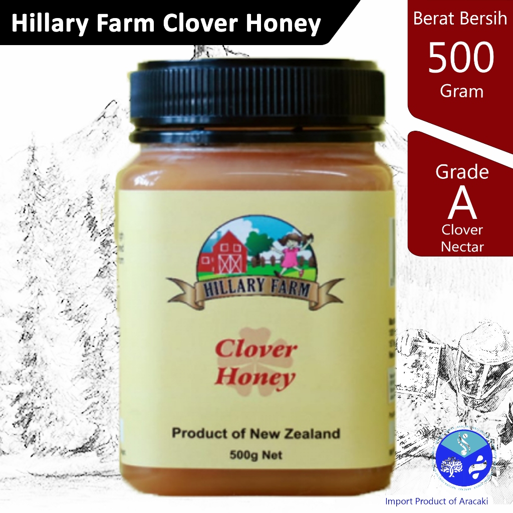 

Madu Clover Honey Hillary Farm 500 gr