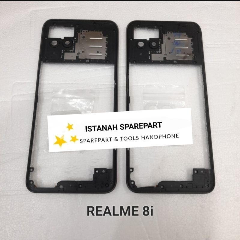 Tulang Rangka Bezel Tutup Mesin Realme 8i original