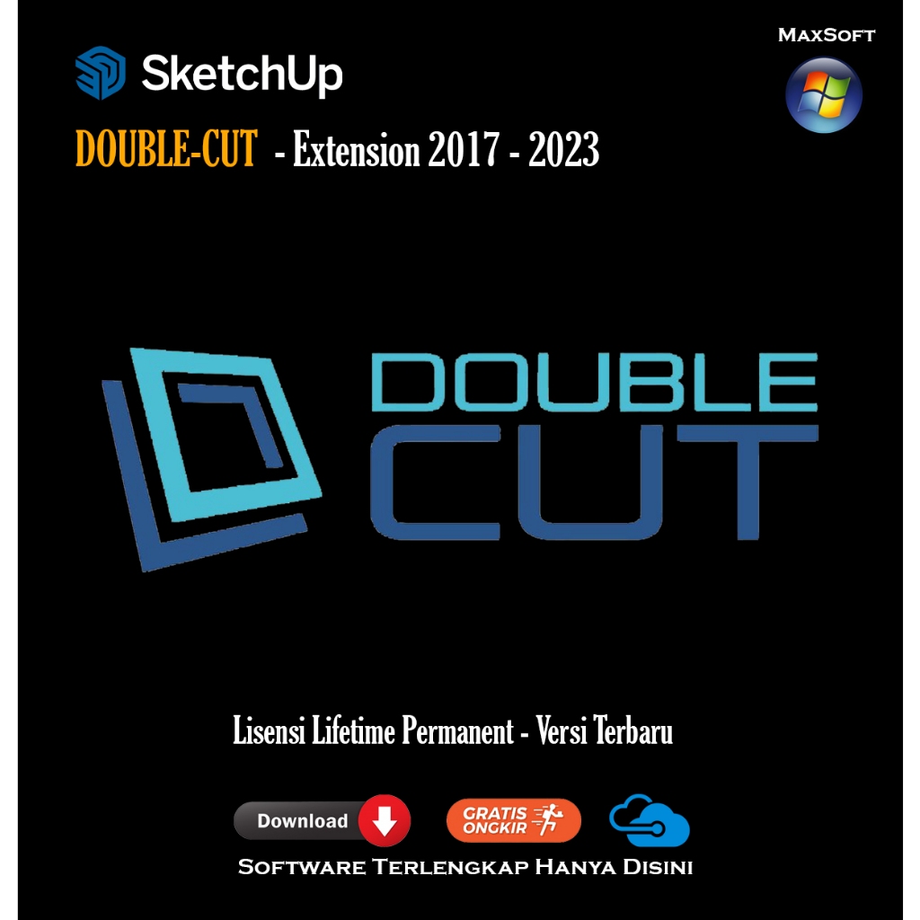 Double-Cut [2023] Sketchup Extension Plugin Lisensi Permanen