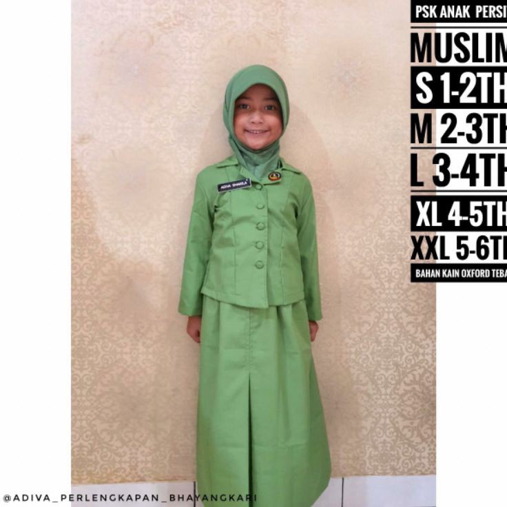 HLWJ3562 Stok terbaru  BAJU PSK PERSIT ANAK MUSLIM