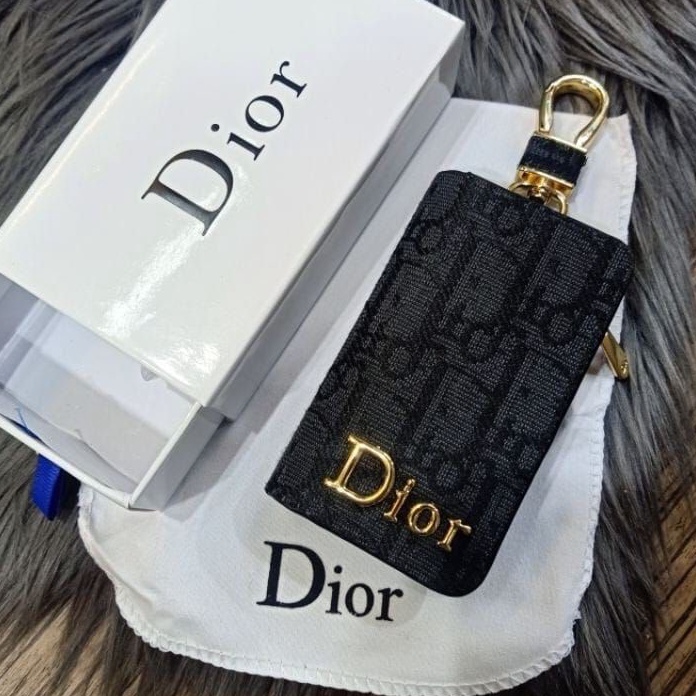 SFQJ2375 STAR GANTUNGAN KUNCI MOBIL / MOTOR DOMPET STNK DIOR SUPER PREMIUM + FREE BOX