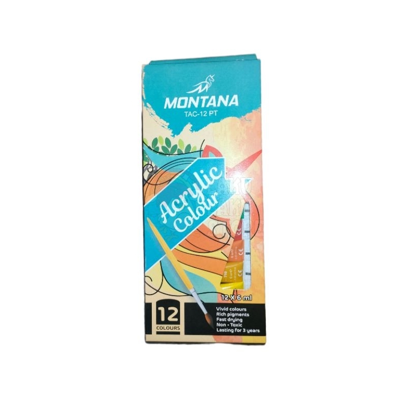

CAT ACRYLIC COLOUR/ CAT LUKIS/ CAT ACRYLIC MONTANA12 WARNA