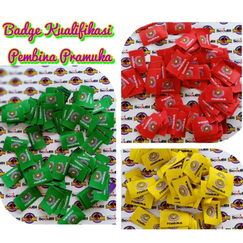 Tanda Pembina Satuan / Badge Kwalifikasi Pembina Pramuka,minimal yang sudah Kursus Mahir Dasar (KMD(