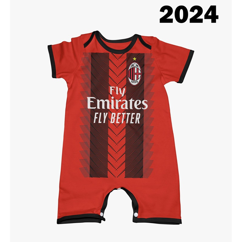 Jersey AC Milan Anak - ( Bisa Request Nama )