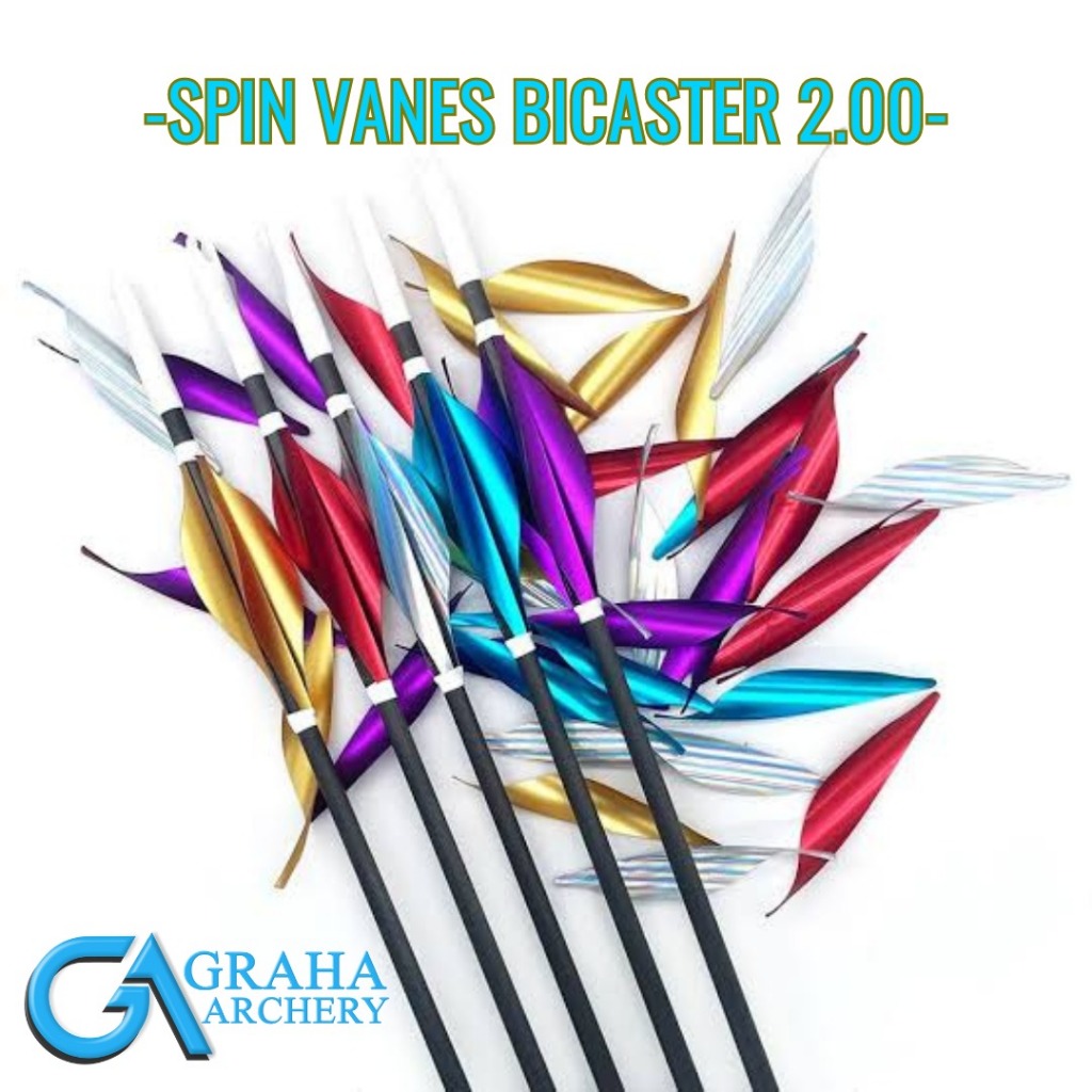 SPIN VANES BICASTER 2.00 | VANES ANAK PANAH | SPIN VANES PANAHAN BERBAGAI WARNA