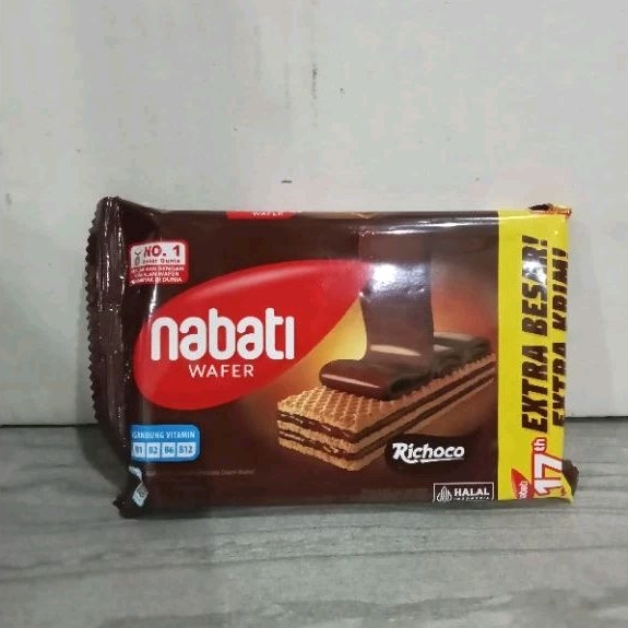 

Wafer Nabati 43gr rasa coklat Nabati wafer