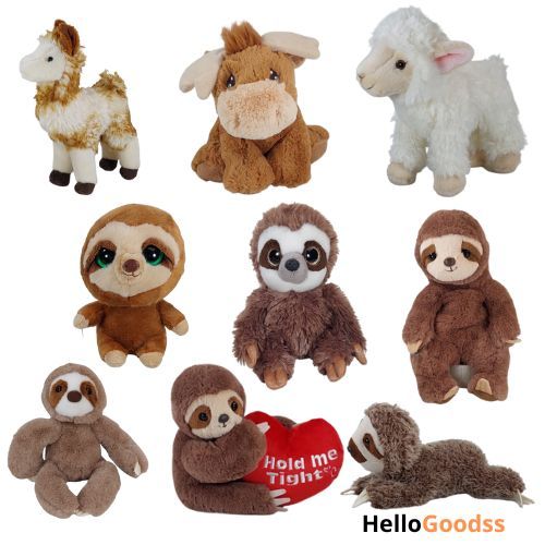 BONEKA DOMBA SHEEP SLOTH  RUSA DEER LLAMA  ALPACA CUTE SOFT LUCU FLUFFY -  UKURAN M ( COCOK UNTUK HA