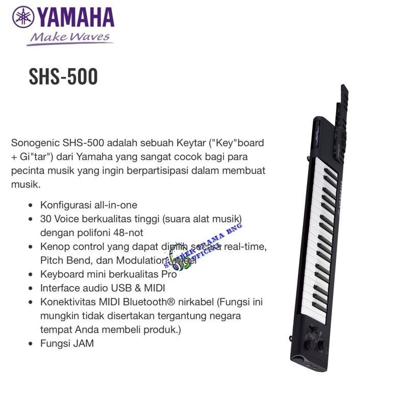 YAMAHA SONOGENIC SHS500 KEYTAR [KEYBOARD + GITAR] SHS-500
