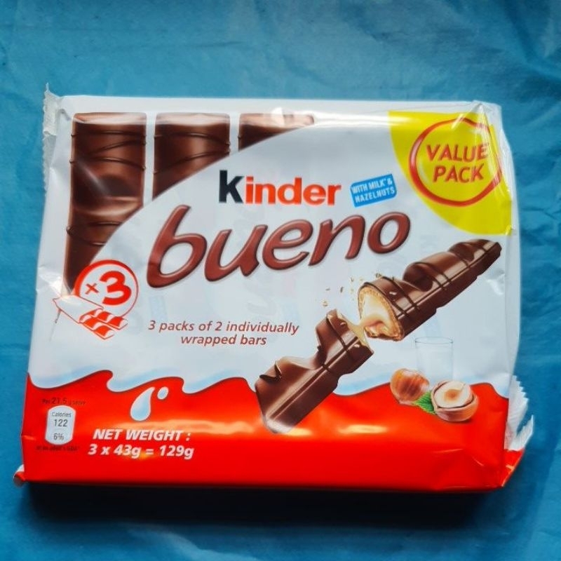 

kinder Bueno Valuepack 3 x 2 individually wrapped bars