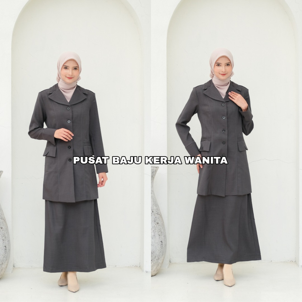 Seragam pemda wanita / Baju pdh pemda / Baju dinas pemda pns / Baju khaki pns wanita / Seragam asn w