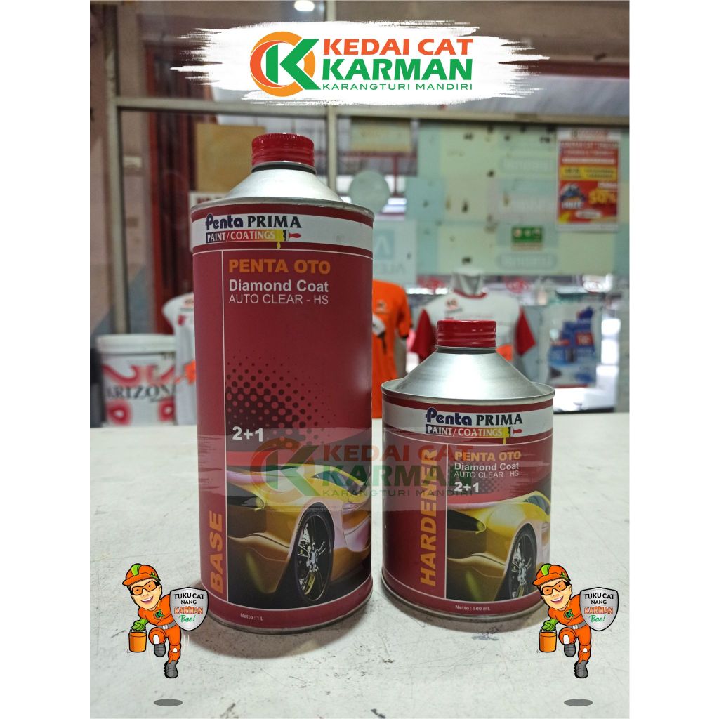 CLEAR COAT / CLEAR / PERNIS PENTA OTO DIAMOND COAT HS 1,5 L - PELINDUNG CAT MOBIL MOTOR DUCO CLEAR P