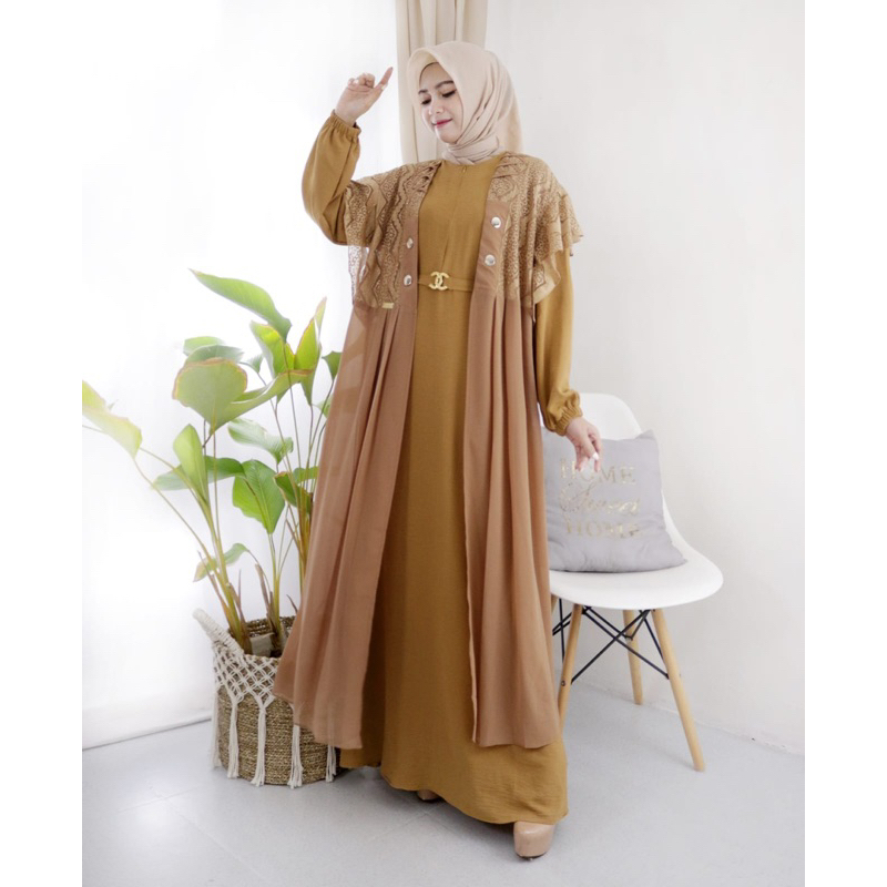 Gamis Rompi Brukat