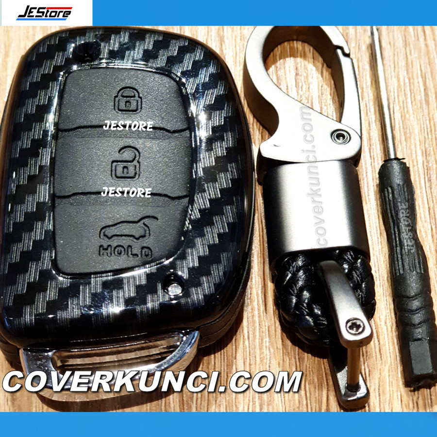 HYUNDAI IX25 IX35 Cover Kunci Casing Kondom HYUNDAI 3BT CARBON Remote Key