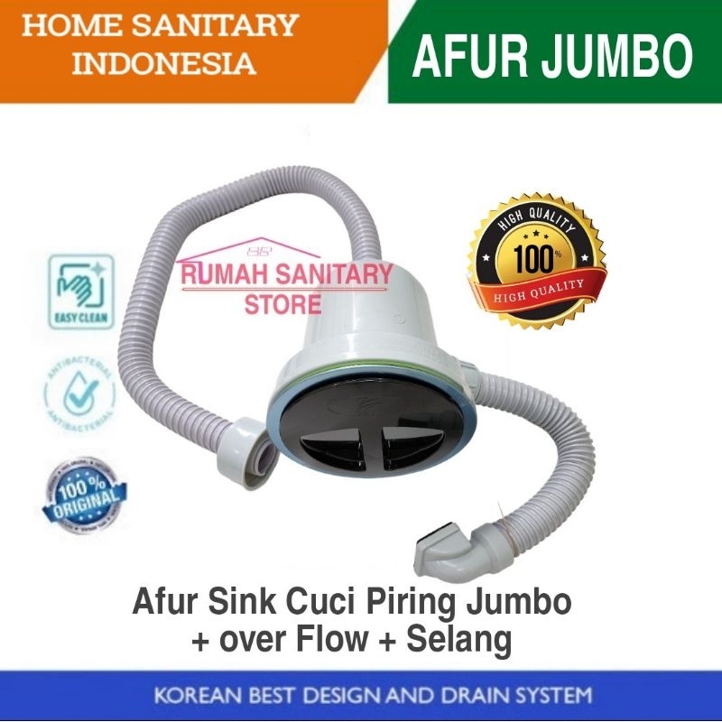 HSI | Afur sink JUMBO + OF Set Cico Coni Avur Bak Cuci Piring Korea Original