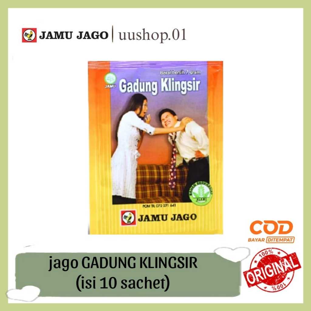 

Jamu Jago Gadung Klingsir (isi 10 bungkus)