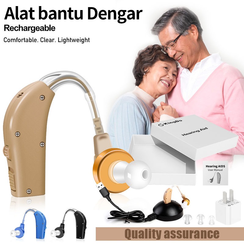 Original Alat Bantu Dengar Pendengaran Telinga Tuli Orang Tua Hearing Aid Wireless Tanpa Kabel