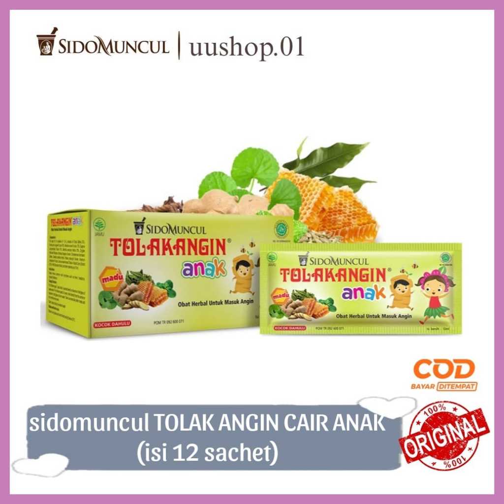 

Jamu Sidomuncul Tolak Angin Cair Anak (isi 12 sachet)