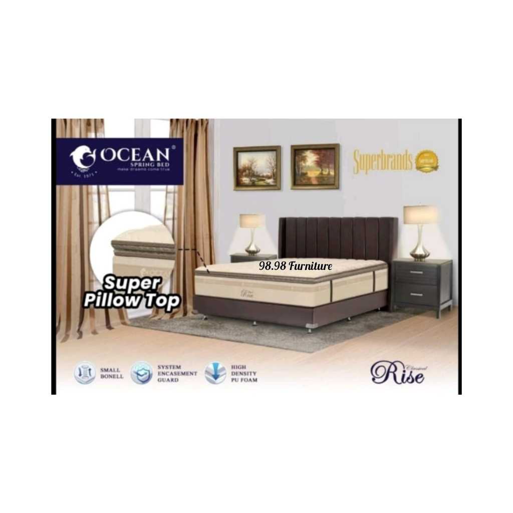 Springbed Matras Only Tipe Ocean Rise  Pillow Top Uk. 180x200 - Medan