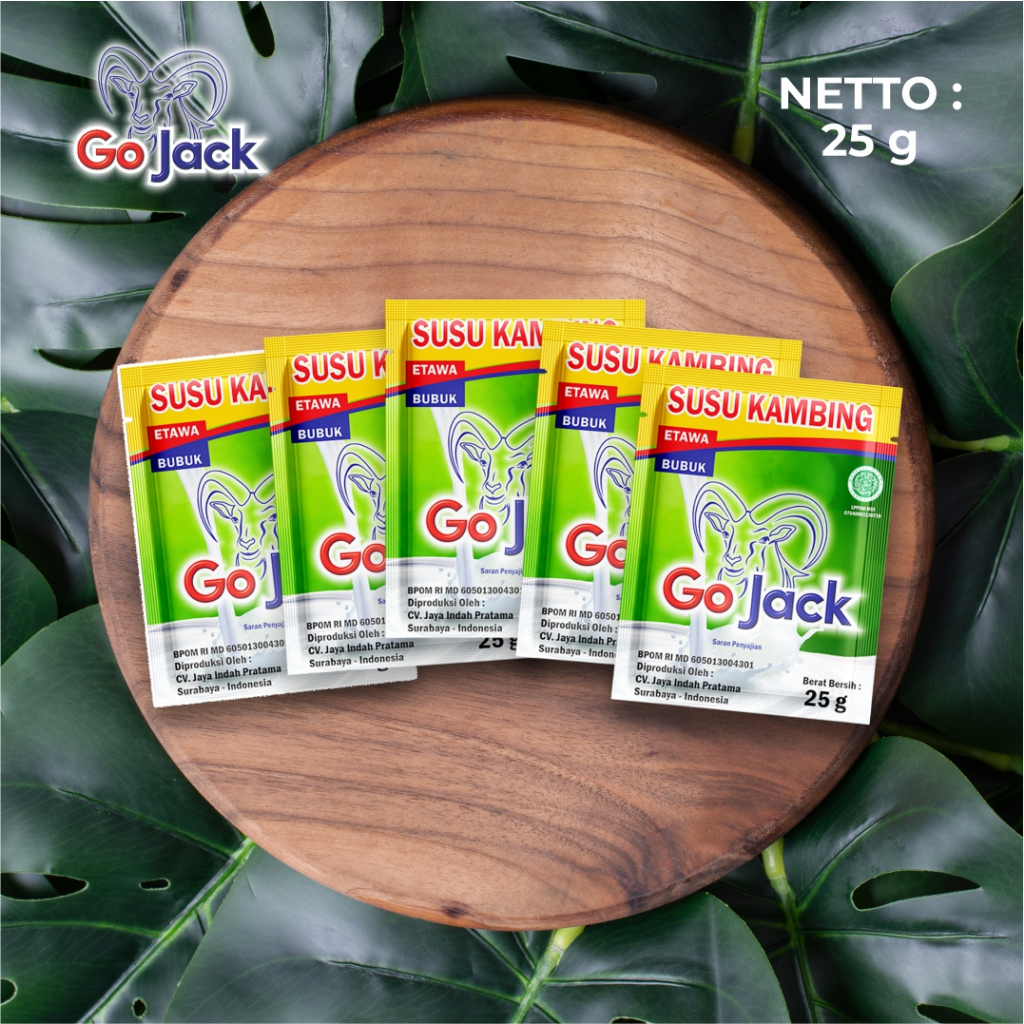 

Sachet Susu Kambing Etawa GoJack 25g Original untuk sendi dan tu