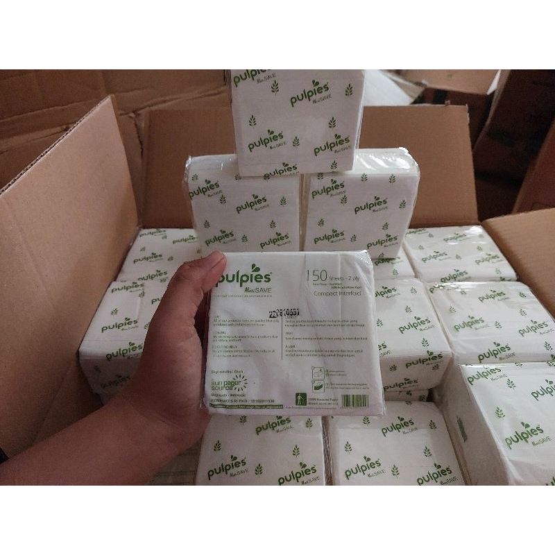 Tissue PULPIES Pop Up (1 KARTON isi 60 pcs)