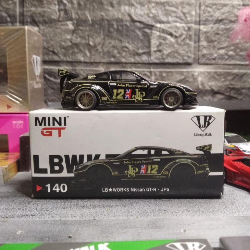 Mini GT 140 Lb Works Nissan GTR R35 JPS costum ban