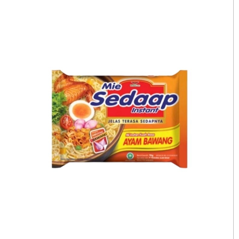 

Mie Sedaap Instan Kuah Ayam Bawang 70g