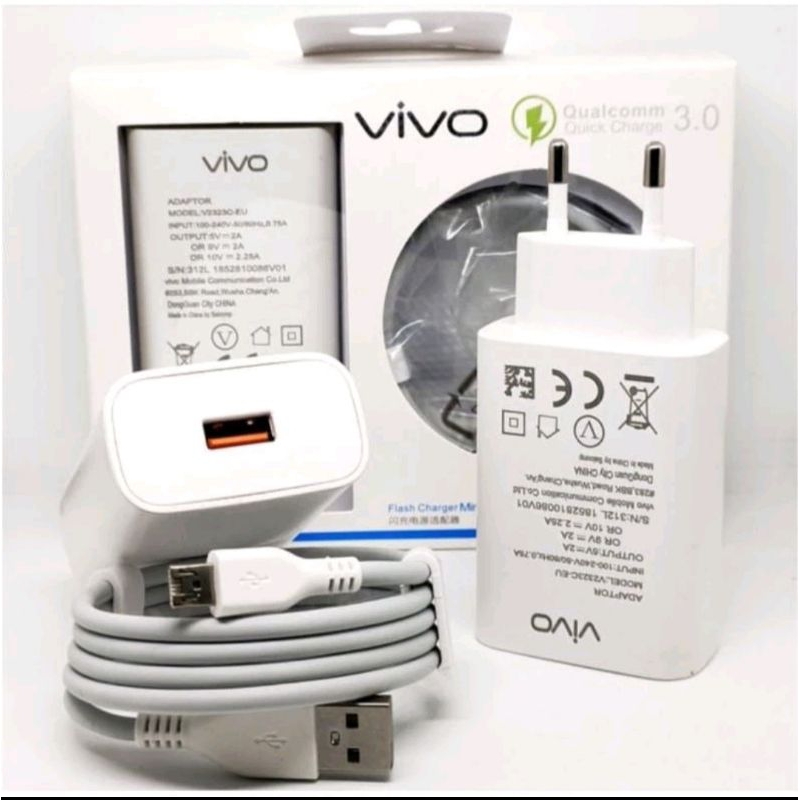 charger ioriginal Vivo Y12s Y20 Y20s Y12 Y15 Y17  v8/micro/ travel charger ori