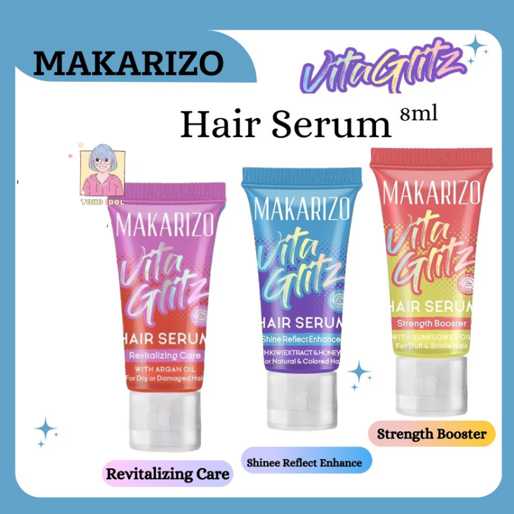 (TERLARIS)!!! MAKARIZO VITAGLITZ HAIR SERUM 8ml, VITAGLITZ MAKARIZO, MAKARIZO HAIR SERUM VITAGLITZ, 