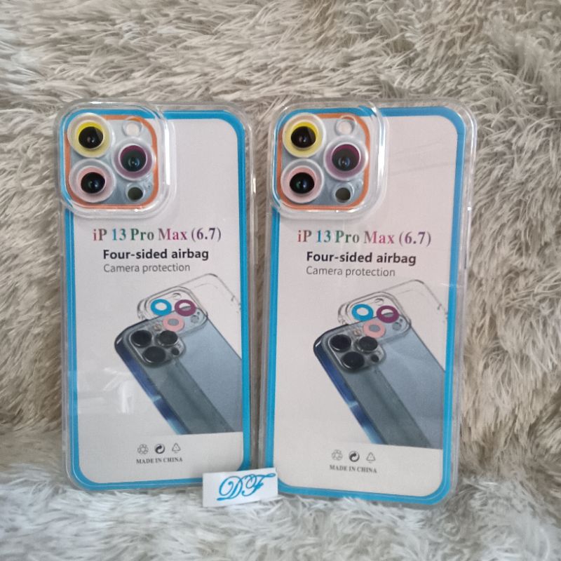 CLEAR CASE BENING iphon 13pro max(6.1) silikon transparan space original pelindung camera softcase p