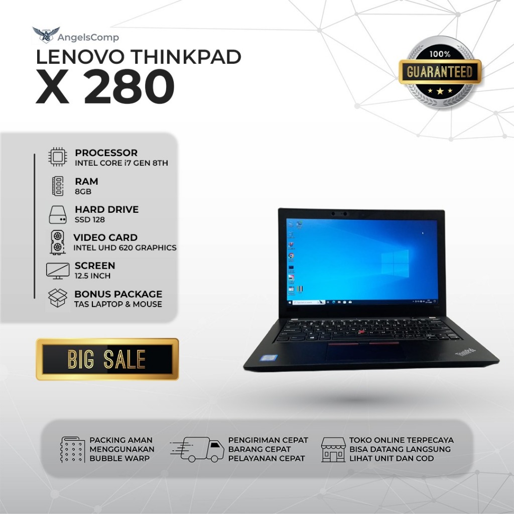 Laptop Lenovo Thinkpad X280 Core i7 Gen 8 - MURAH Dan BERKUALITAS