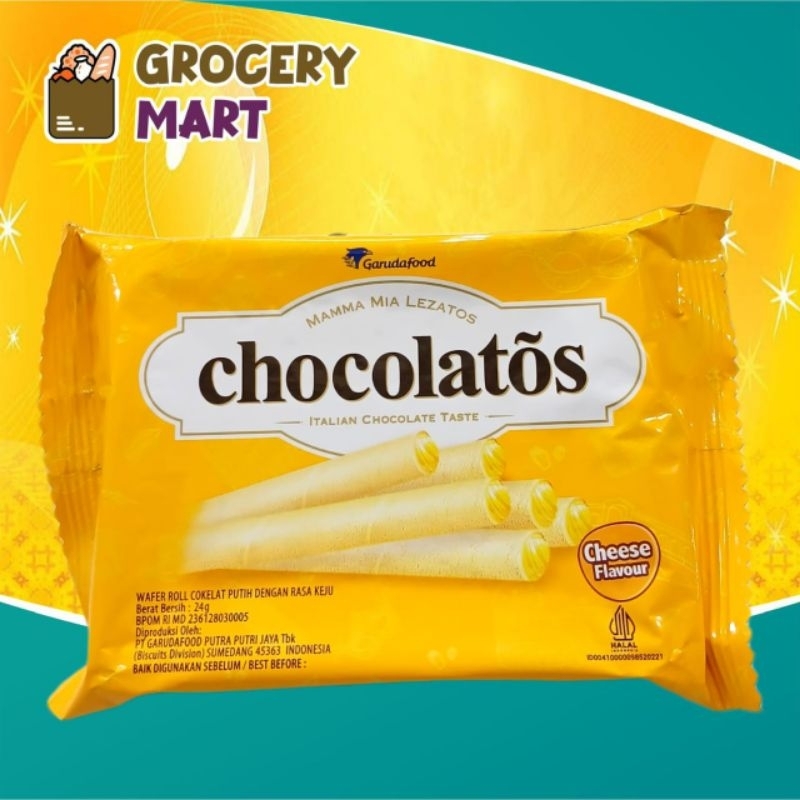 

CHOCOLATOS Wafer Cheese Flavour/Keju 24gr -1 BUNGKUS