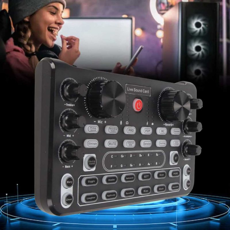 Mixer USB Sound Card Live Broadcast Recording Special Effect - M9