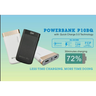 POWERBANK XIDOL 10000mAh FAST QUICK CHARGING QC 3.0 P10BQ ORIGINAL