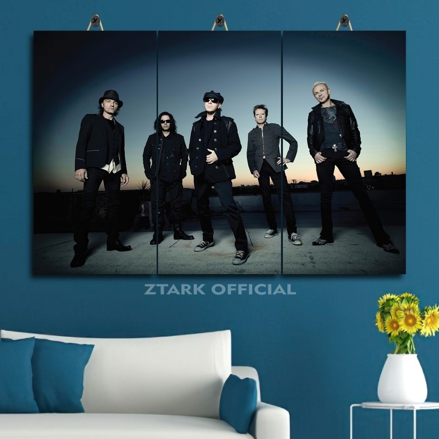 Hiasan Kamar Anak Band Drummer Scorpion 45X30 Multi Panel | Ztark Official| Hiasan Dinding Jumbo Roc