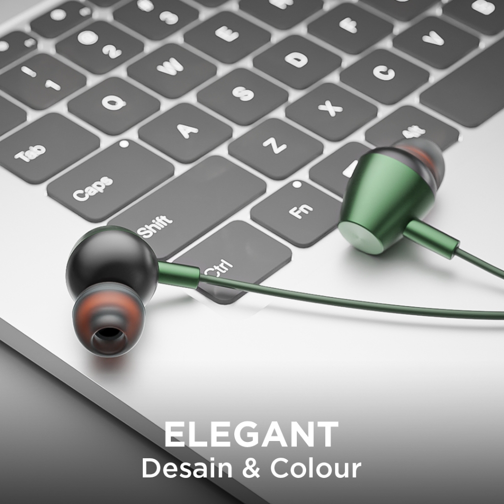 Inbox KY-1 Headset Earphone Magnetic Extra Bass 3.5mm dengan Microphone