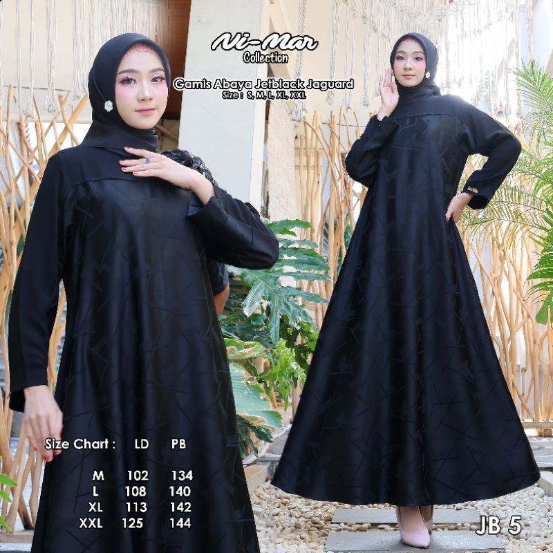 Gamis Abaya Turkey JetBlack Premium Ori