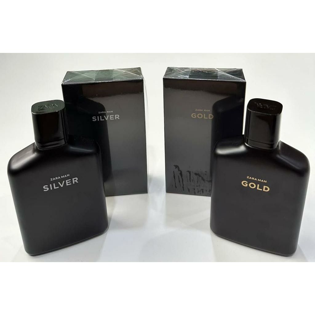PARFUME ZARA MAN GOLD & MAN SILVER EDP FULL BOX 100 ML