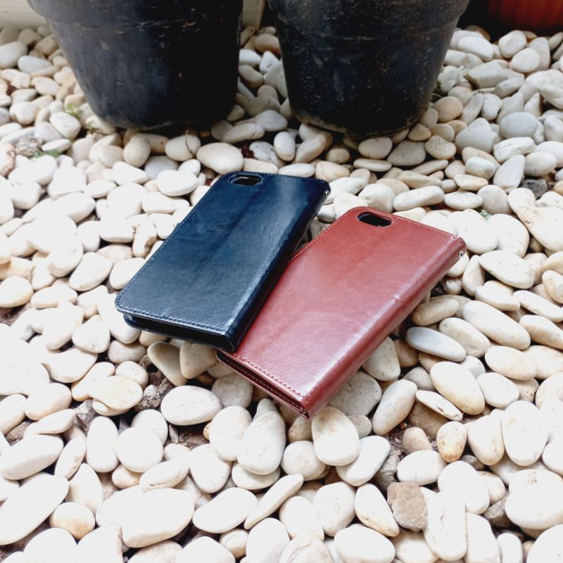 Flip cover Vivo 1606 Flip Case Wallet Dompet Hp Vivo Y53 2017