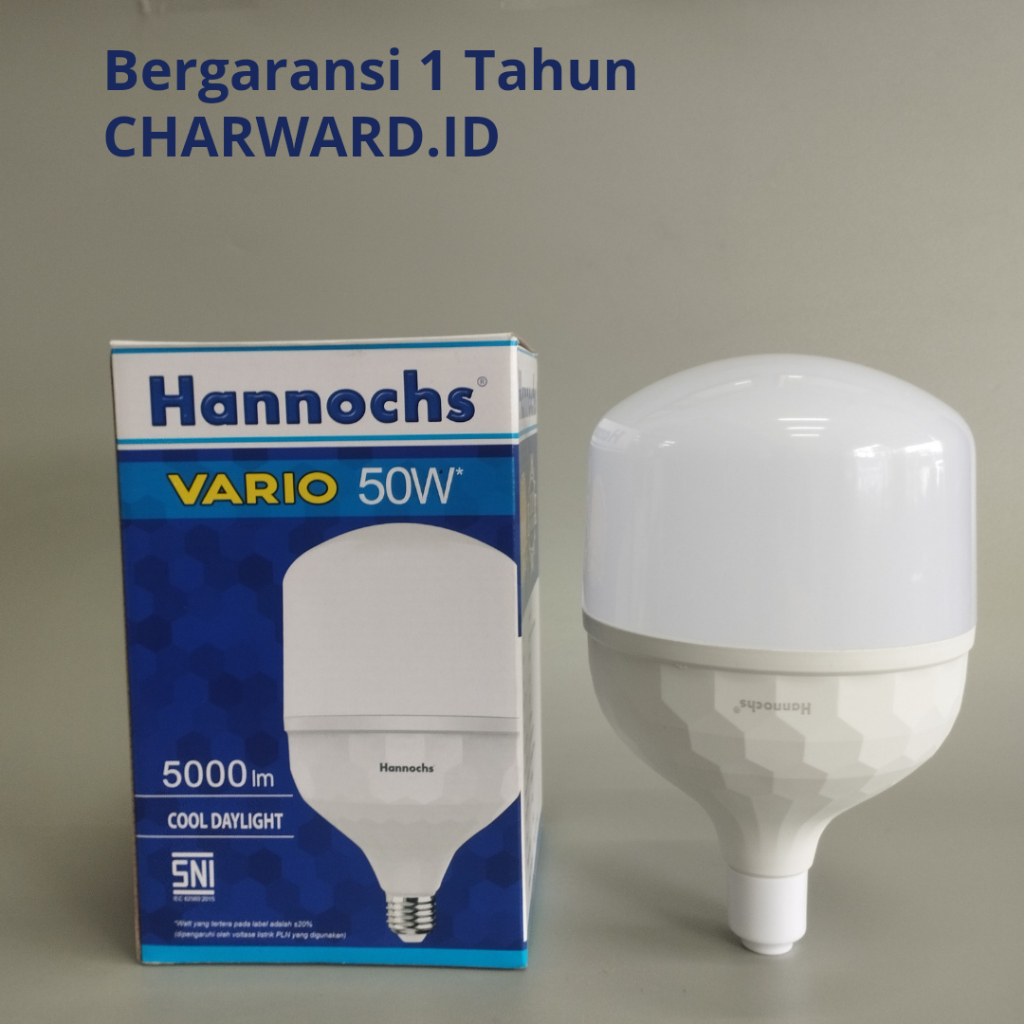 Hannochs Lampu Led Vario 50 watt/ 50w/ 50watt Cool Daylight Warna Putih Bergaransi 1 Tahun